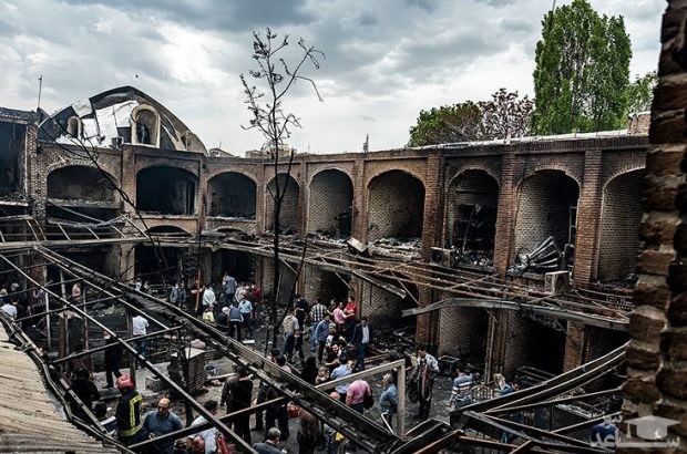 علت آتش‌سوزی بازار تبریز مشخص شد