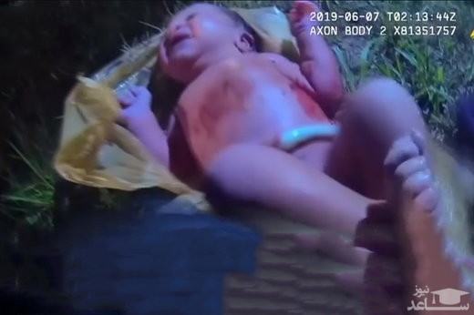 (فیلم) کشف نوزاد زنده در کیسه‌ پلاستیکی