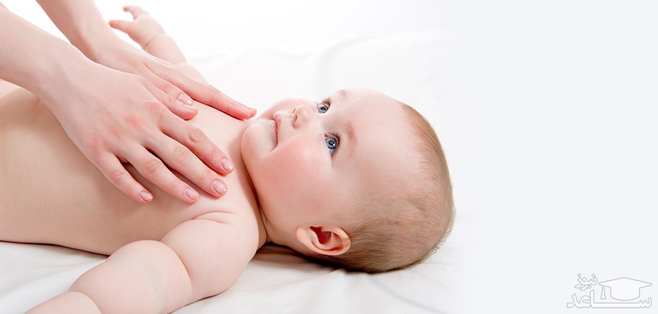 فواید ماساژ دادن بدن نوزاد