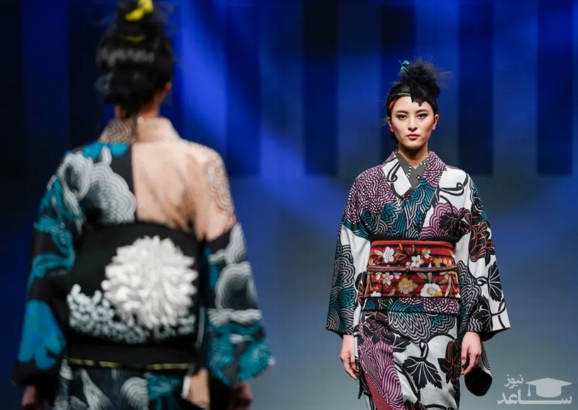 لباس های سنتی ژاپنی بر تن مدل ها در هفته مد توکیو/ گتی ایمجز