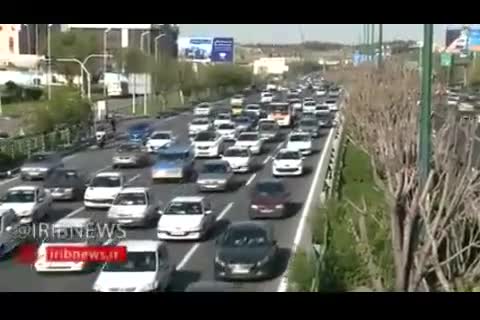  (فیلم) ترافیک نگران کننده بزرگراه شهید همت / مردم خطر کرونا را فراموش کردند؟