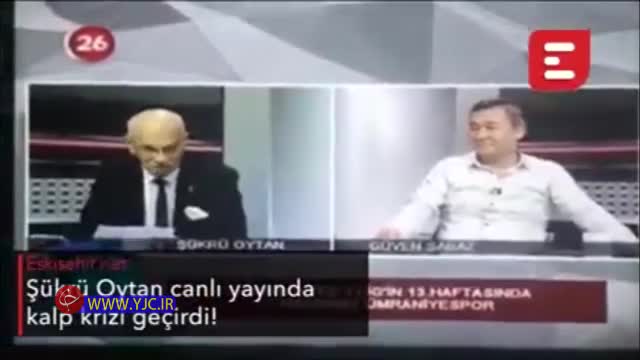 (فیلم) حمله قلبی مجری حین پخش زنده تلویزیونی!