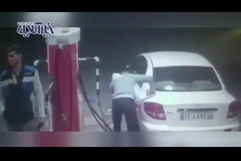 (فیلم) عاقبت بنزین دزدی در اندیمشک!