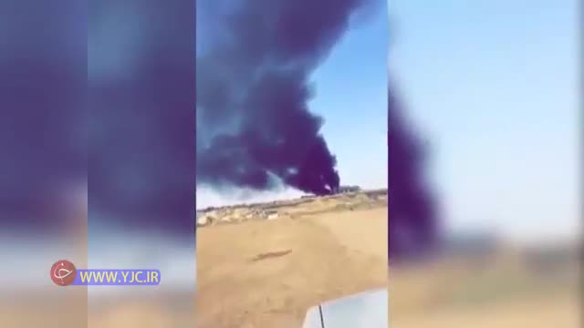 لحظه آتش‌سوزی تأسیسات نفتی عربستان سعودی + فیلم