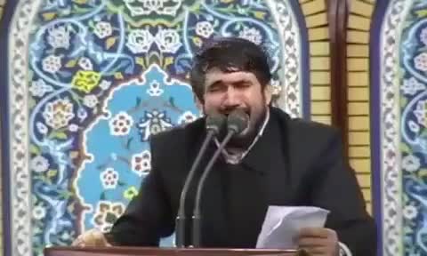 (فیلم) مداحی حماسی مرحوم منصوری در محضر رهبر انقلاب