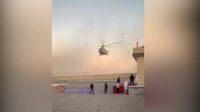 (فیلم) وقتی بالگرد وزیر نیرو همه چیز را به هم ریخت!