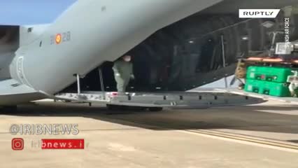 (فیلم) بزرگترین هواپیمای اسپانیا به بیمارستان هوایی تبدیل شد