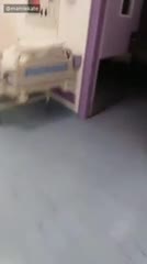 ویدئویی از بیمارستان فرقانی قم، پس از تخلیه