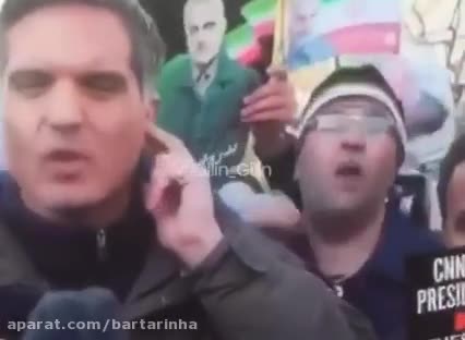 (فیلم) یک ایرانی جلوی دوربین CNN، ترامپ را تهدید کرد