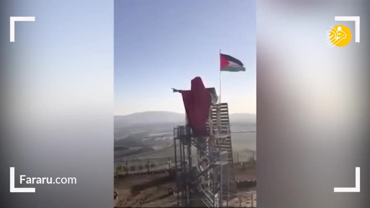 (فیلم) رونمایی از مجسمه سردار سلیمانی در مرز لبنان و اسراییل