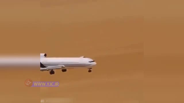(فیلم) آزمایش وحشتناک سقوط هواپیما در وسط بیابان!