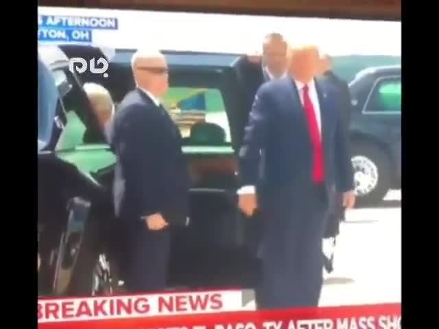 (فیلم) ترامپ به سبک حیوان خانگی ملانیا را صدا کرد!