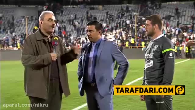 (فیلم) گفتگوی جالب جواد خیابانی به زبان انگلیسی با سرمربی بولیوی