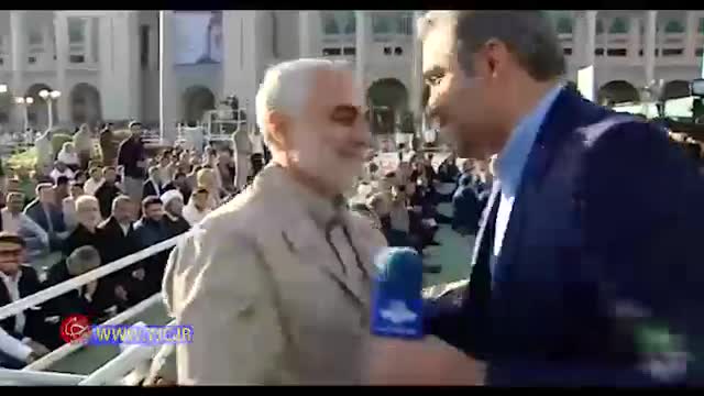 (فیلم) سوال غیر منتظره سردار سلیمانی از خبرنگار صدا و سیما