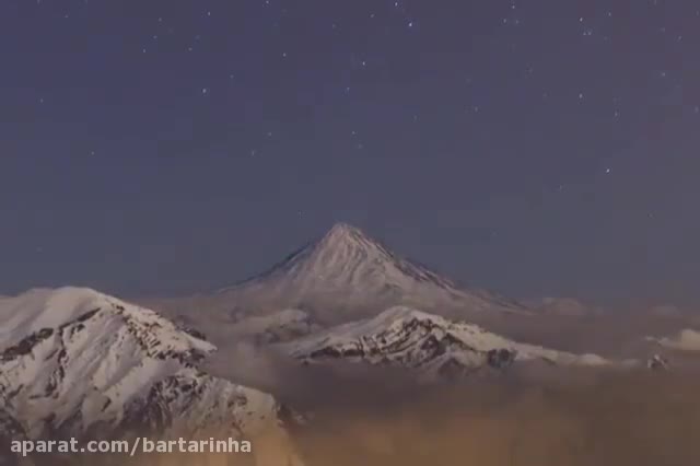 ویدئوی فوق‌العاده دیدنی از دماوند در زمستان