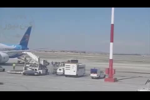 (فیلم) مسافرگیری هواپیمایی چین در فرودگاه امام خمینی