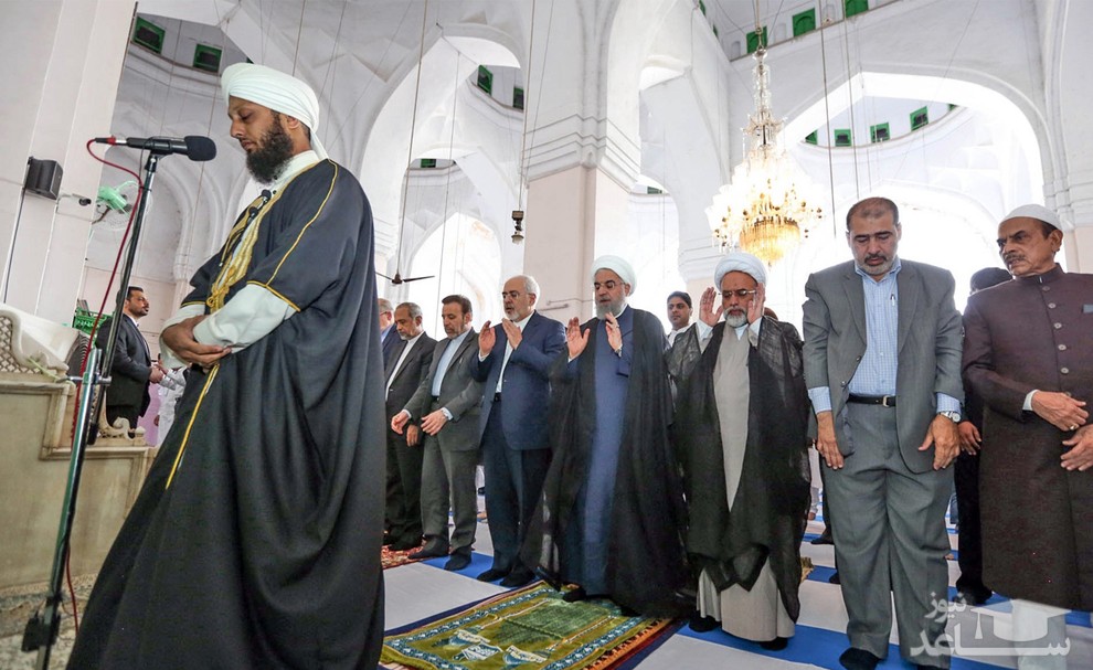 تصاویر روحانی و ظریف در نمازجمعه حیدرآباد هند