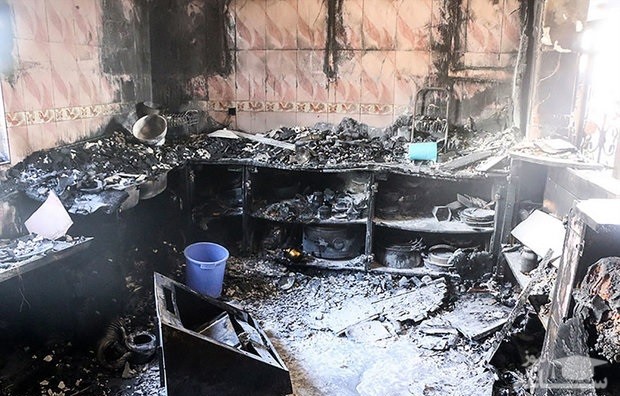 (ویدئو) آتش سوزی مرگبار قهوه خانه در اهواز