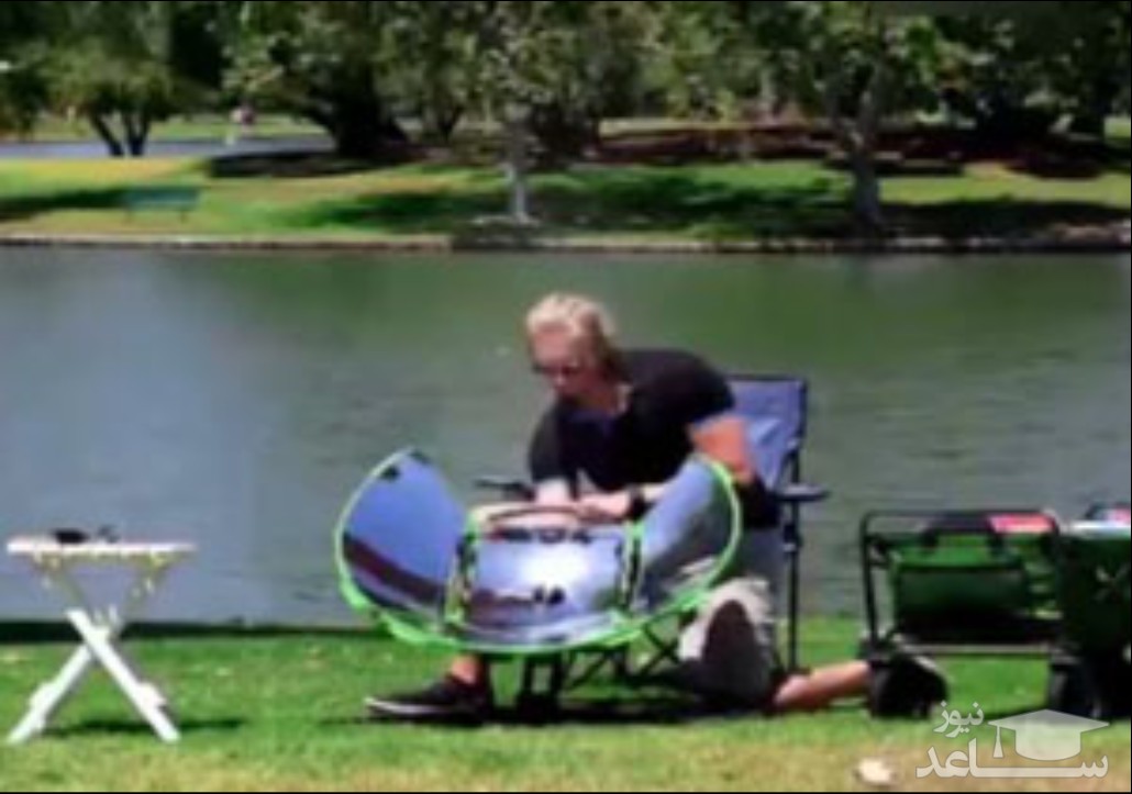 طبخ غذا با گرمای آفتاب!/فیلم