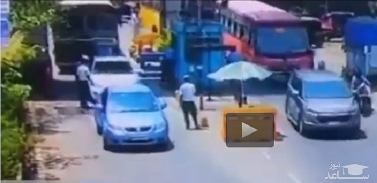 (فیلم) فرار قاچاقچی از ایست و بازرسی!