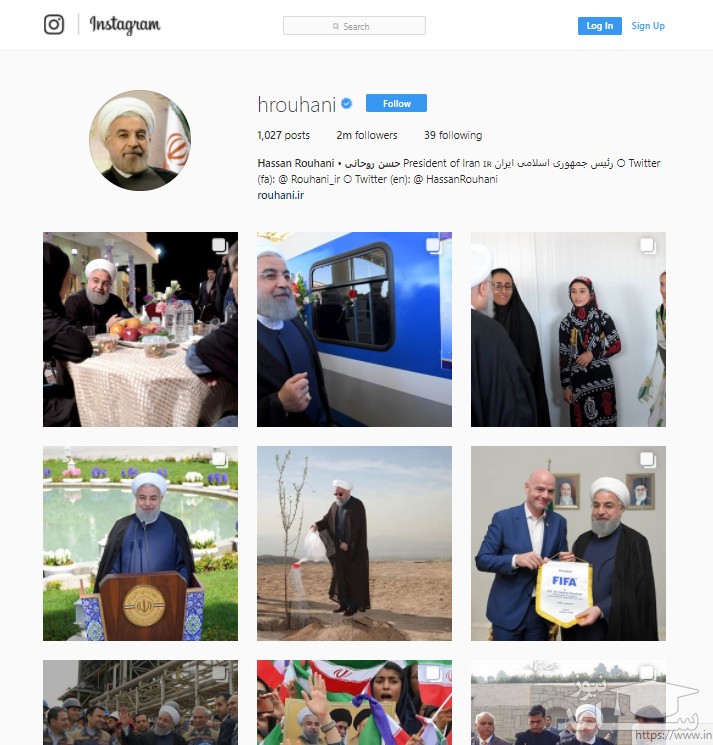 هجوم کاربران به صفحه روحانی در اینستاگرام