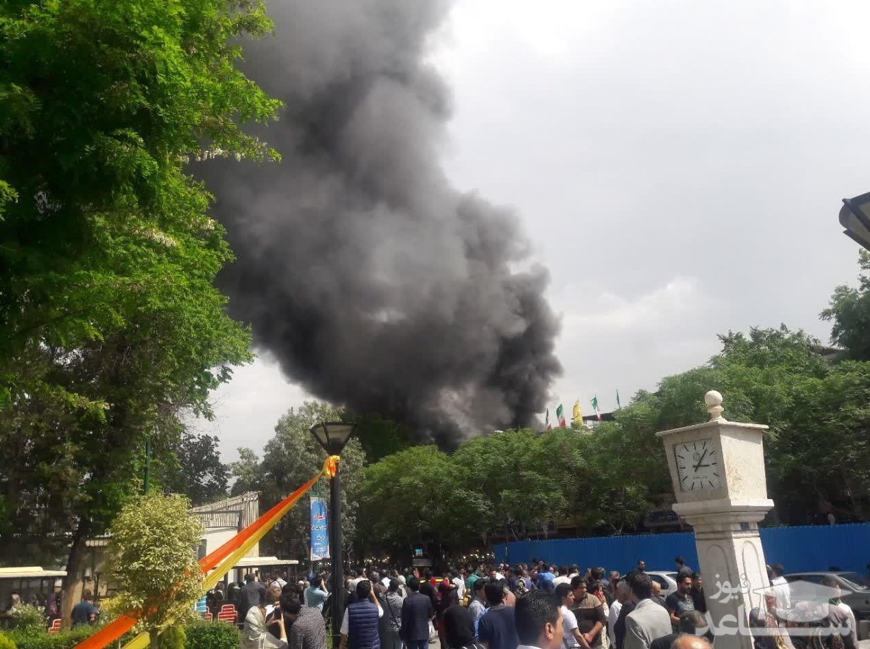 (عکس) آتش‌سوزی در رستوران مسلم تهران