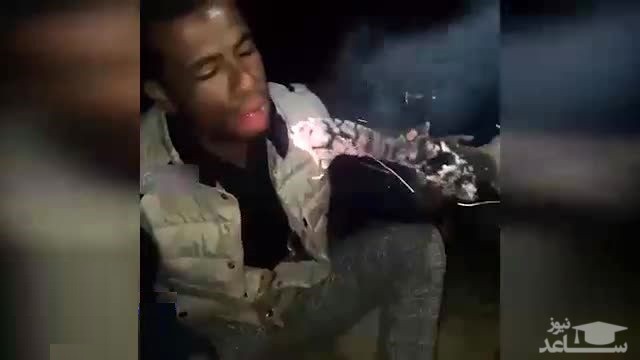 (فیلم) مردی که غذایش ذغال‌های گداخته است!