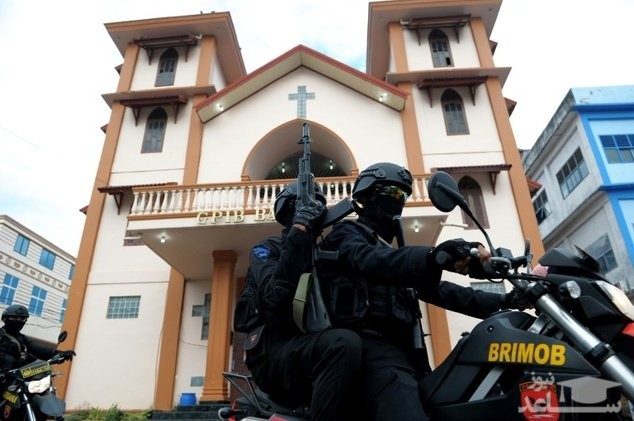 حملات انتحاری به ۳ کلیسا در اندونزی