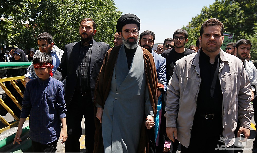 تصاویری از حضور فرزندان رهبر انقلاب در راهپیمایی روز قدس