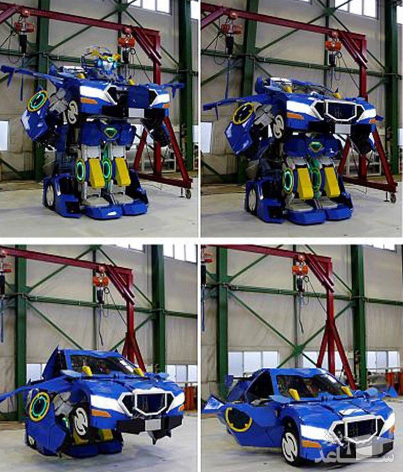تصویر رباتی که در چند ثانیه به خودرو تبدیل میشود!