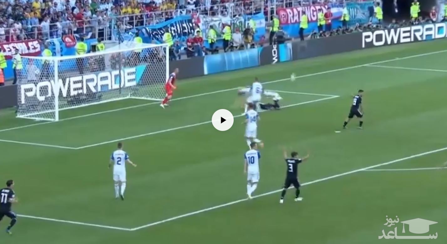 پنالتی از دست رفته آرژانتین توسط لیونل مسی