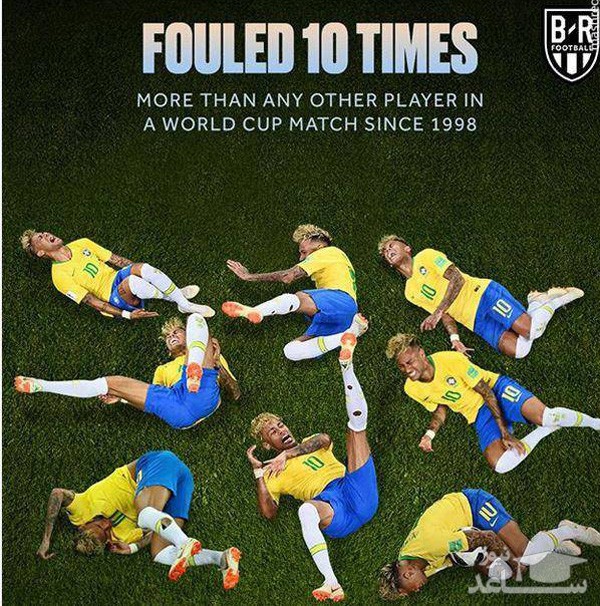 عکسی جالب از خطاهای نیمار