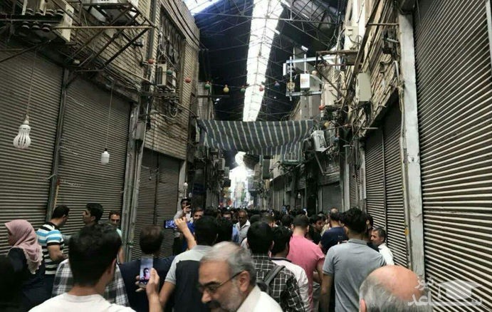 (عکس) اعتصاب بازار تهران و  بسته شدن مغازه ها