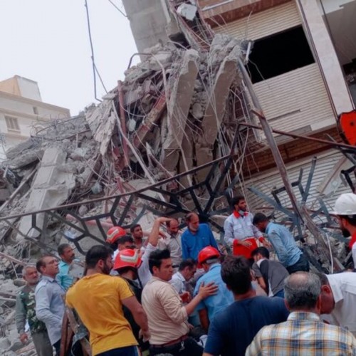 علت حادثه ساختمان متروپل در آبادان اعلام شد