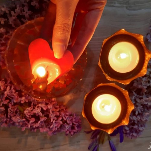 آموزش گام به گام ساخت شمع عاشقانه