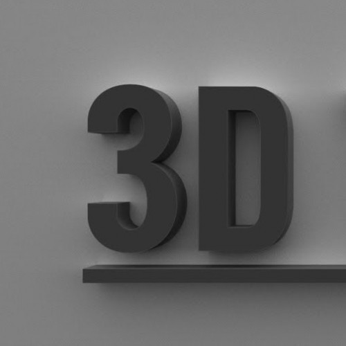 آموزش ساخت متن سه‌بعدی (3D) در فتوشاپ