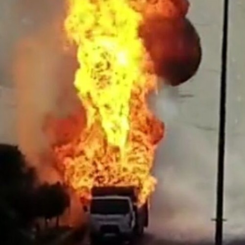 (فیلم)  انفجار هولناک کامیون حامل سوخت در بیروت