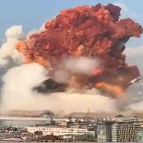 (فیلم) انفجار مهیب در بیروت از چند زاویه مختلف