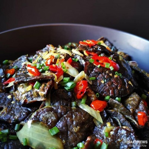 Bruneian Cuisine: Hati Buyah (Beef Lungs)