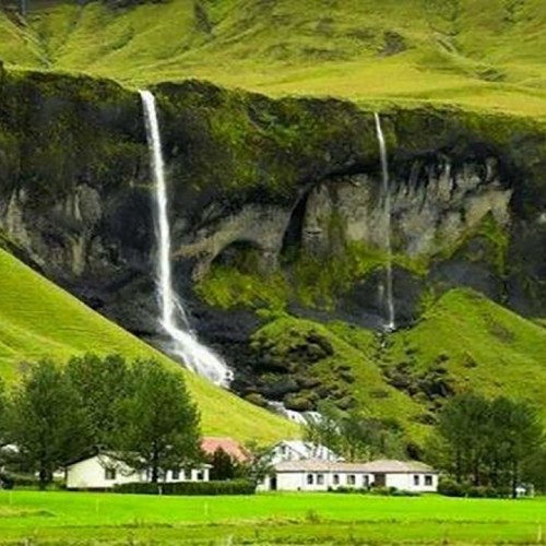 (فیلم) آبشار زیبایی که ایسلند را نقاشی کرده است