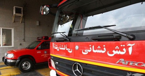 (فیلم) آتش‌سوزی گسترده در پاساژ گلشن‌مال تهران