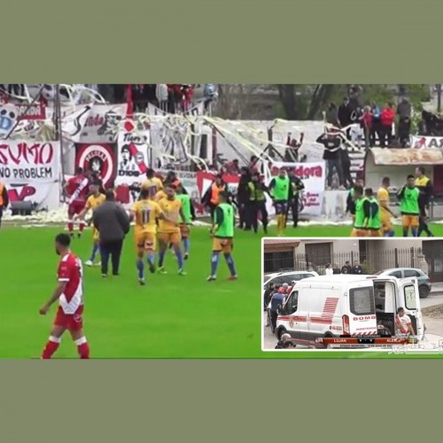 (فیلم) بازی فوتبال در آرژانتین به میدان جنگ تبدیل شد