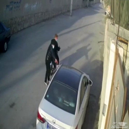 (فیلم) به آتش کشیدن خودروی میلیاردی در بوشهر