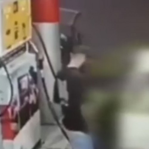 (فیلم) چاقوکشی ترسناک در پمپ بنزین