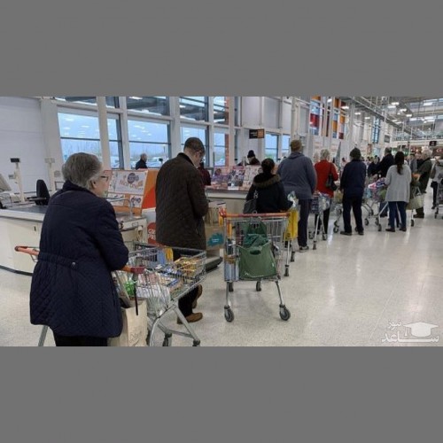 (فیلم) هجوم مردم انگلیس به فروشگاه‌های مواد غذایی