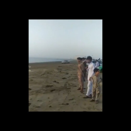 (فیلم) حماقت دو خودروسوار در ساحل