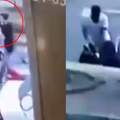 فیلم کتک خوردن شدید موبایل قاپ توسط پسر جوان در خیابان!