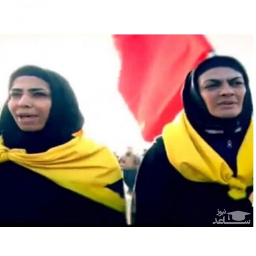 (فیلم) ماجرای علم‌کشی خواهران منصوریان در مسیر کربلا
