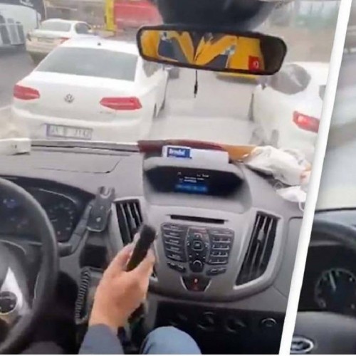 (فیلم) مهارت رانندگی راننده آمبولانس در ترافیک