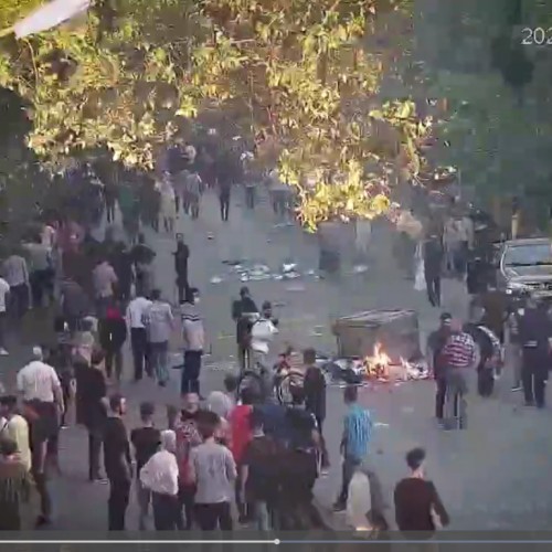 (فیلم) نحوه آغاز اغتشاشات و شروع درگیری ها در یکی از خیابان های تبریز